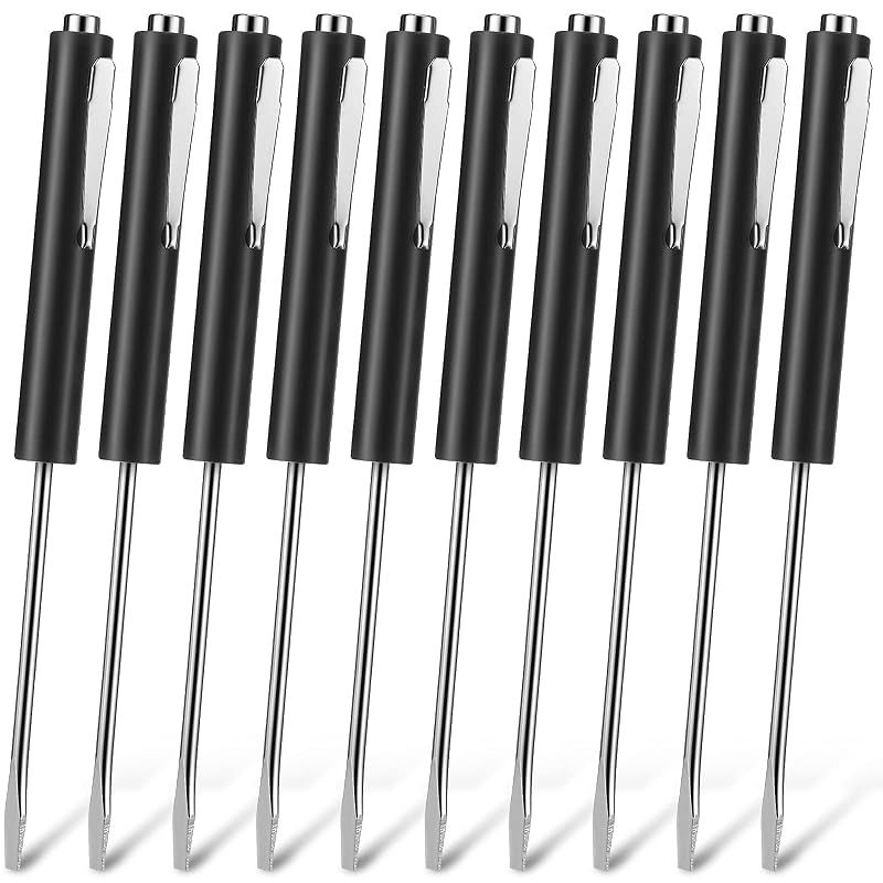 Kit de Chaves de Fenda de Bolso Magnéticas com Ponta Chata SL 3,2 mm Honoson, 10 peças