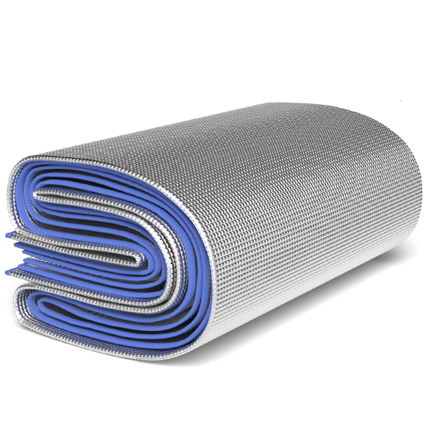 Aluminiowa karimata, mata piankowa, mata do spania z folii aluminiowej, grubość 4 mm, na kemping, mata izolacyjna, mata izolacyjna, składana mata namiotowa, mata podłogowa, mata termiczna