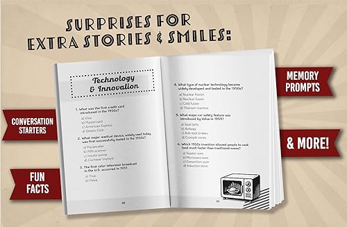 Miniatura 6 de Nostalgic Trivia for Seniors Relive Your Golden Memories From the 1950s to 1990s! Large Print Trivia, Fun Facts & More