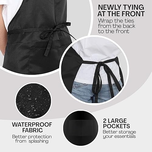 Miniatura 8 de Delantal de hornear personalizado con nombre personalizado, delantal de cocina personalizado, regalo del día de la madre para mamá, regalos de arte