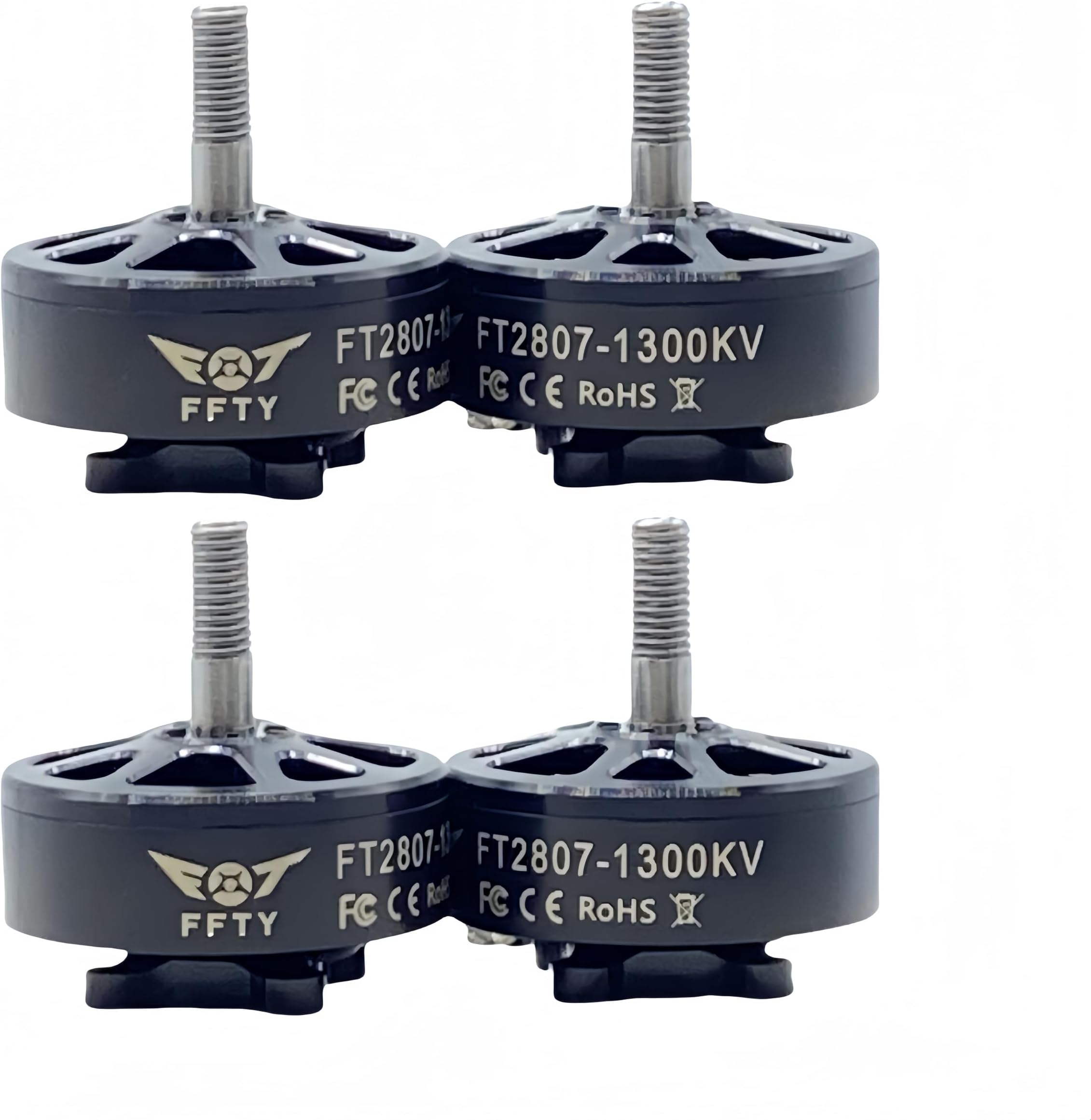 X2807 1300KV Drone Motor - 2S - 6S Li - Ion, 6″ - 7″ Prop, Brushless Motor for Multi - Rotor & Fixed - Wing RC Aircraft (4 PCS 2807/1300KV)