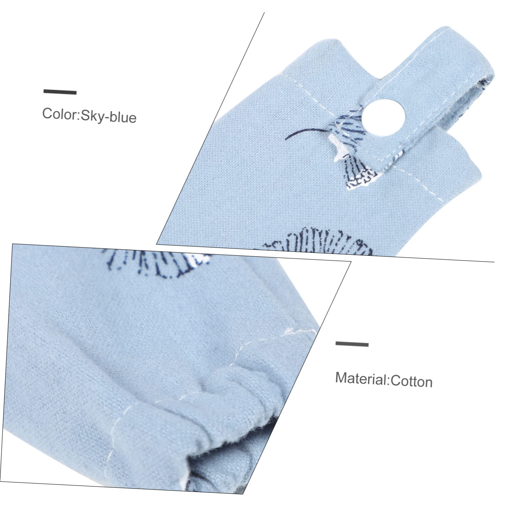 Ciieeo 5 Piezas Cubiertas de Estetoscopio de Algodón para Médicos y Enfermeras Accesorios para Hospital Protección y Limpieza Compatible con Estetoscopios de Campana Desmontable