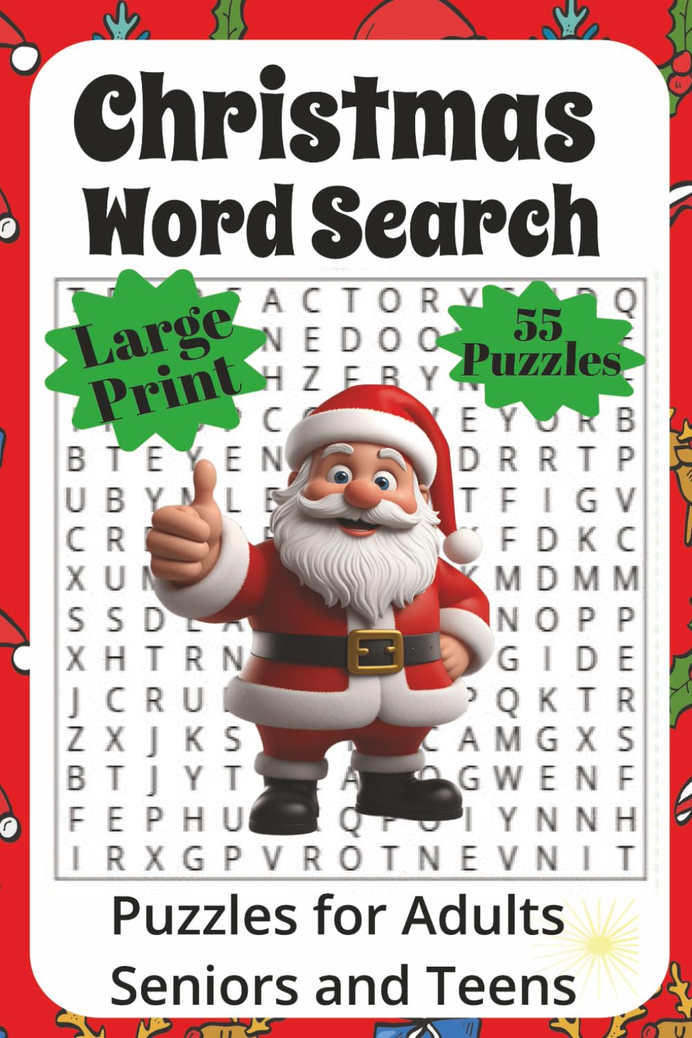 Christmas Word Search: Puzzles for Adults Seniors and Teens