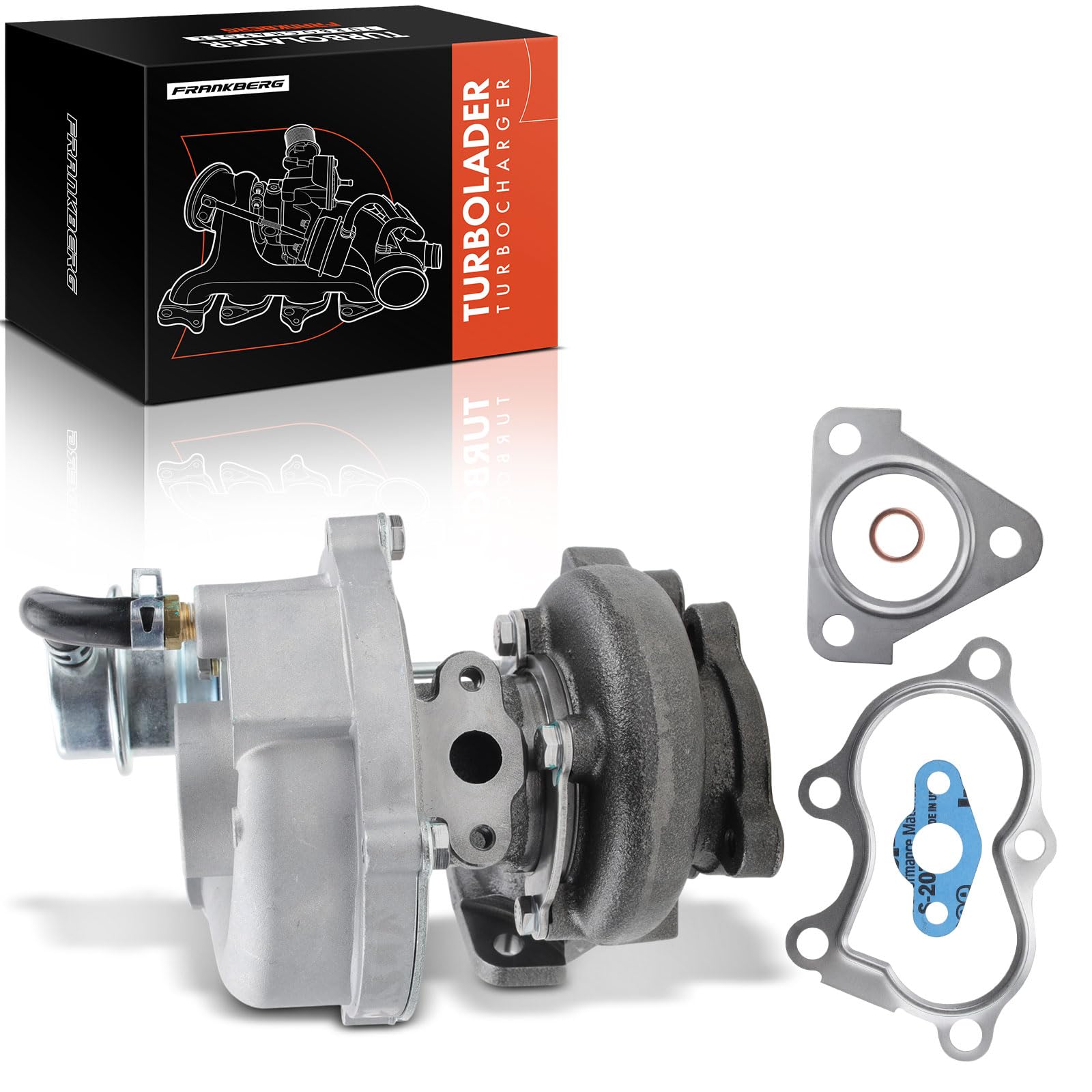 Frankberg Turbocompresor 5304-970-0001 | Compatible con: Autobús de tránsito E, Plataforma/chasis Transit E, Caja de tránsito E