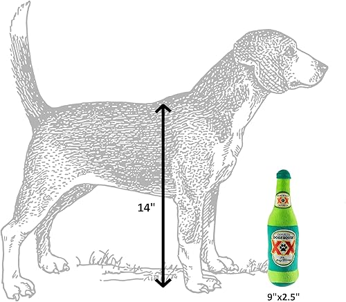 Miniatura 5 de Dog Diggin Designs Colección Libation Station  Juguetes de peluche únicos de parodia chirriante para perros, agitados, no revueltos