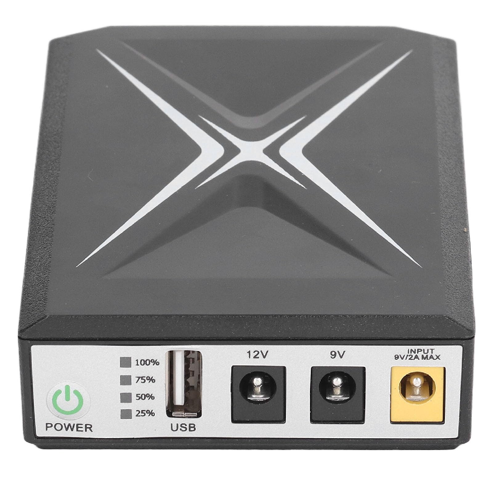 Respaldo de Batería Mini UPS con Interfaz de 2 Salidas CC, de UPS en Espera de DC 12V/2A 8800mAh, de Alimentación Ininterrumpida para Tiras de Luces LED