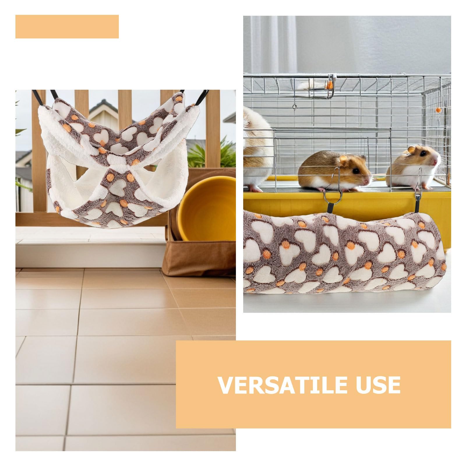 TOYANDONA Hamster Warmbett mit Wärme und Komfort 3 Stück aus Plüsch