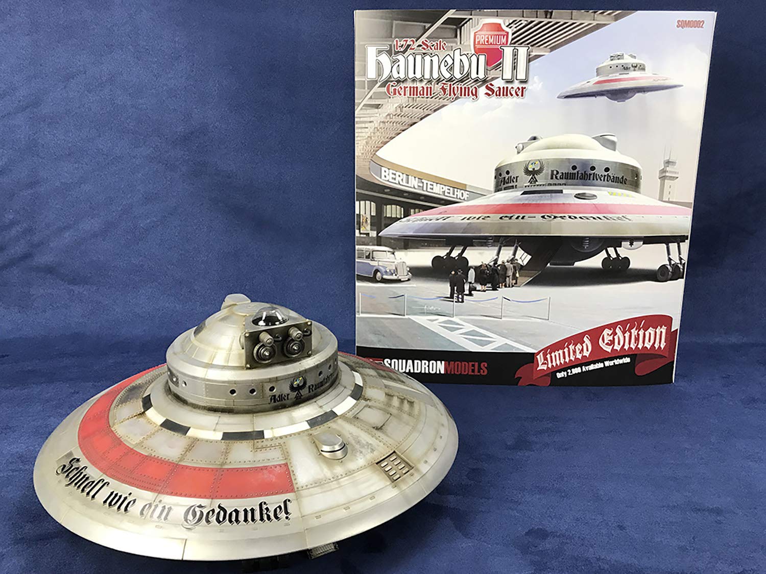 U-96 sp ② Squadron Models 1/72 Haunebu II German Flying Saucer Premium