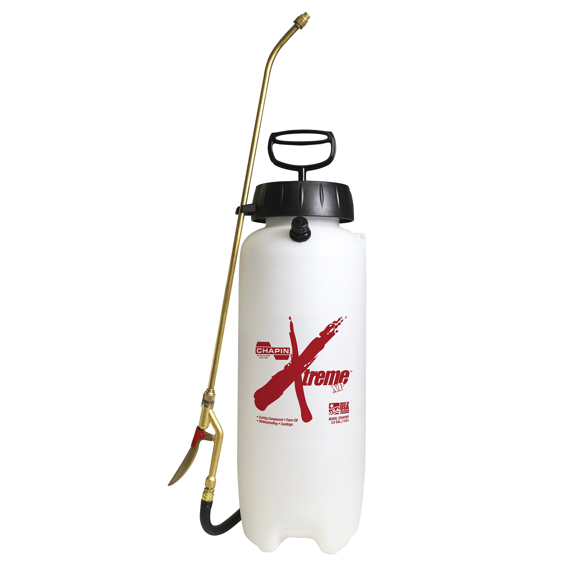 CHAPIN22049XP Extreme Industrial Concrete Sprayer, 3 gal, Translucent White