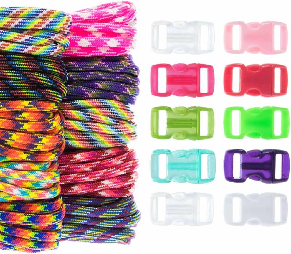 Craft County 550 Paracord Combo Crafting Kit with Buckles (Ammo Camo)