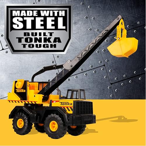 Miniatura 22 de Tonka Steel Classics Bulldozer - Camión de construcción de juguete, hecho de acero y plástico resistente, para niños y niñas de 3 años en adelante