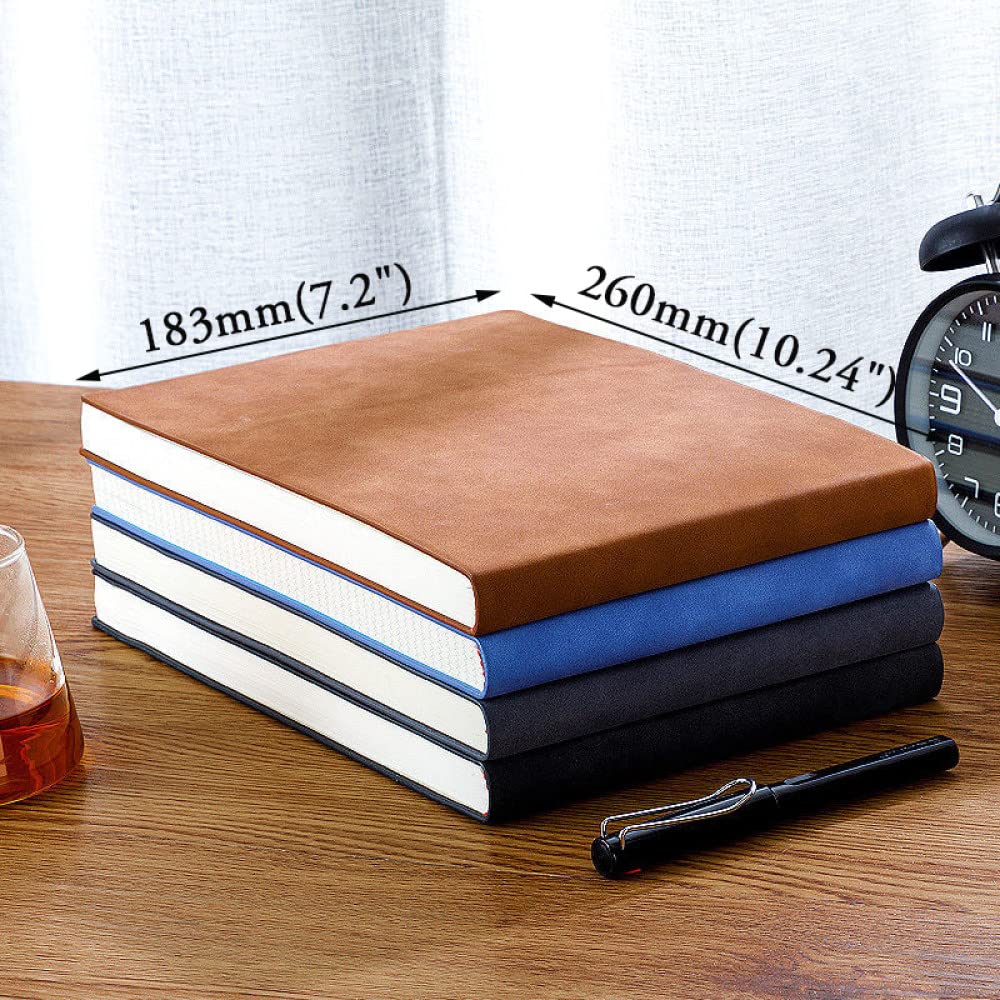 Carnet B5 pour la prise de notes, marqueurs de dessin, carnet de grille de journal et bloc-notes de carte mentale de journal pour l'agenda du planificateur d'art, bleu, vierge