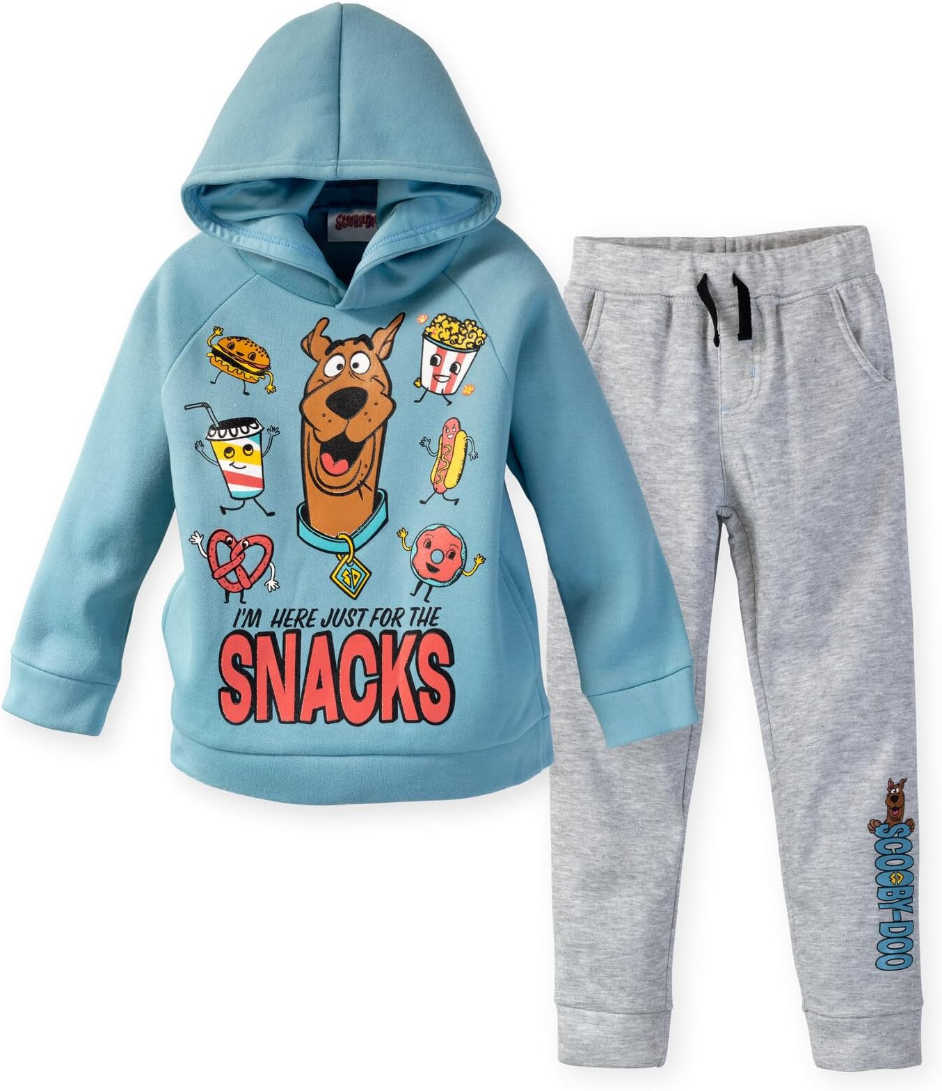 Fleece Pullover Hoodie and Jogger Pants Outfit Set Toddler to Big Kid Sizes (2T - 10-12)