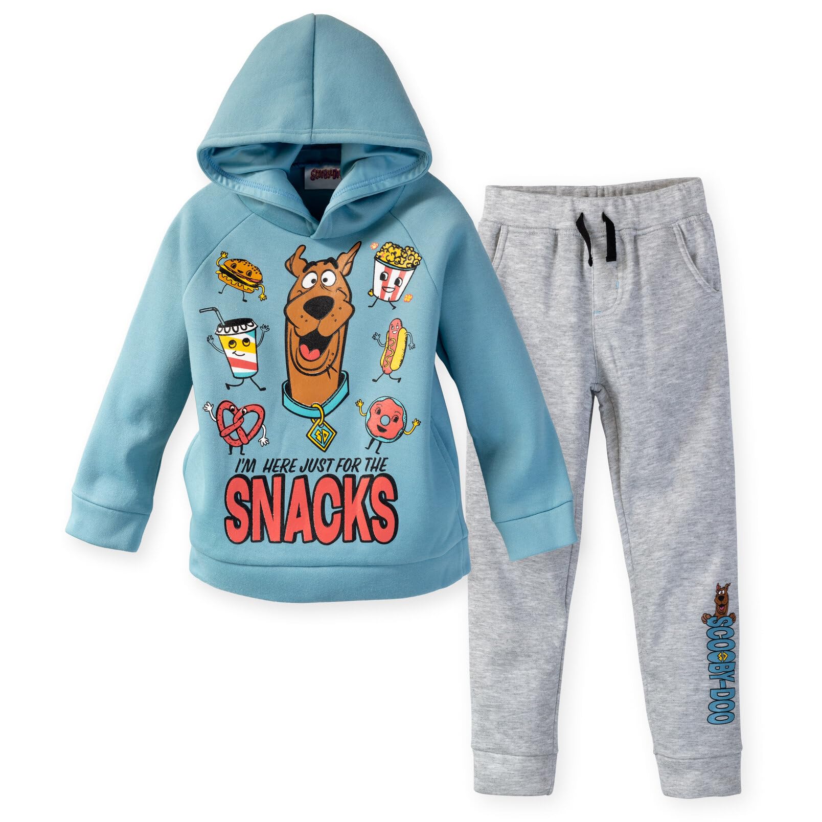 Fleece Pullover Hoodie and Jogger Pants Outfit Set Toddler to Big Kid Sizes (2T - 10-12)