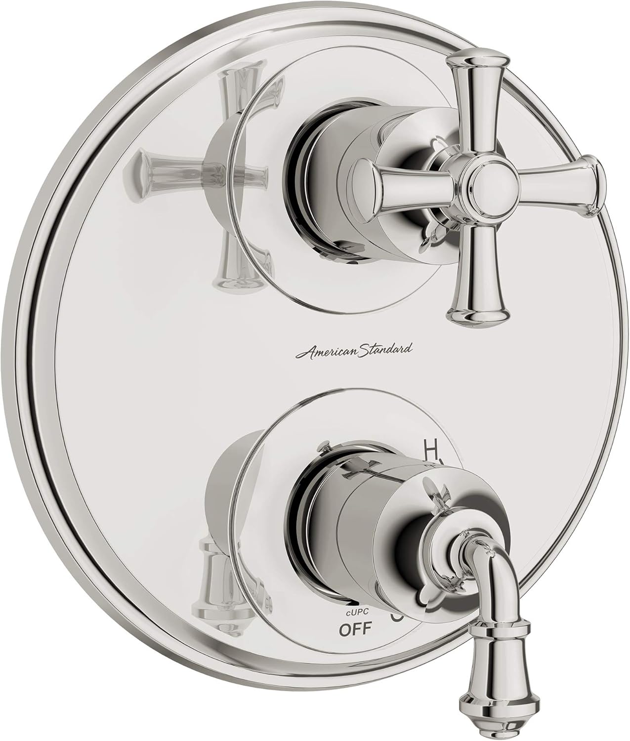 American Standard TU052740.013 Delancey 2-Handle Integrated Shower Diverter Trim Only, Polished Nickel