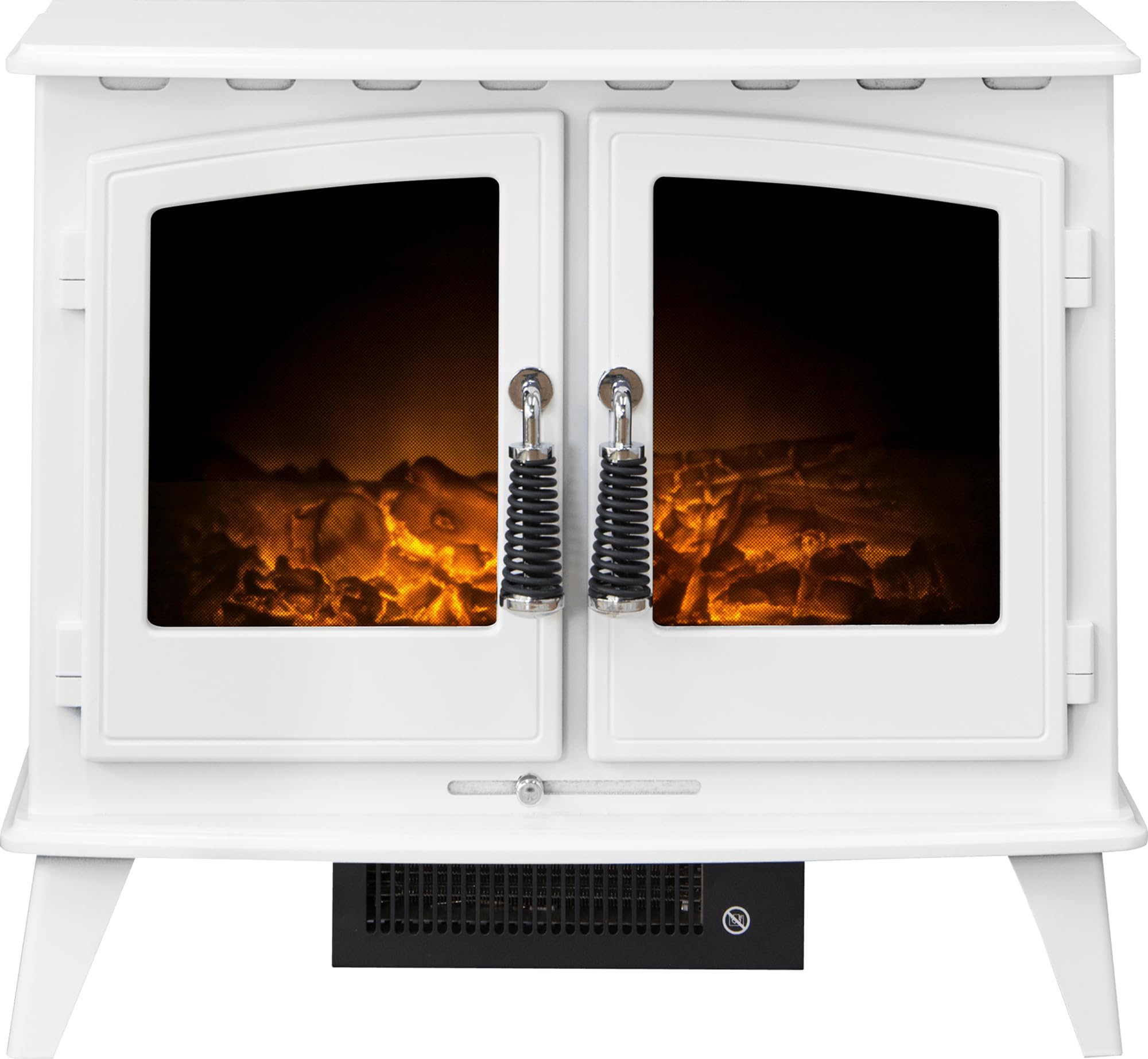 Adam Woodhouse Electric Stove In Pure White