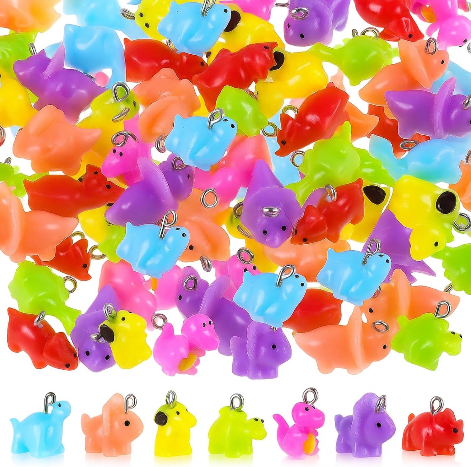 Landical Mini Charms Miniature Resin Tiny Pendants Colorful Resin Jewelry Making Charms for Christmas DIY Gifts Earring Bracelet Necklace Keychains Crafts Making Decors