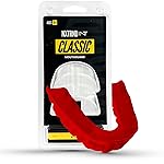 2 Pack Nxtrnd Classic Mouthguard, Custom Fit Sports Mouthpiece for Football, Boxing, MMA, Basketball, Hockey, Lacrosse, Youth & Adult (Red)