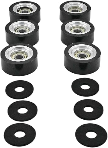 6Pack black 70298701P-70298701-70568201 Support Roller Bearing Compatible With for Alliance/Huebsch/Speedqueen/IPSO Dryer