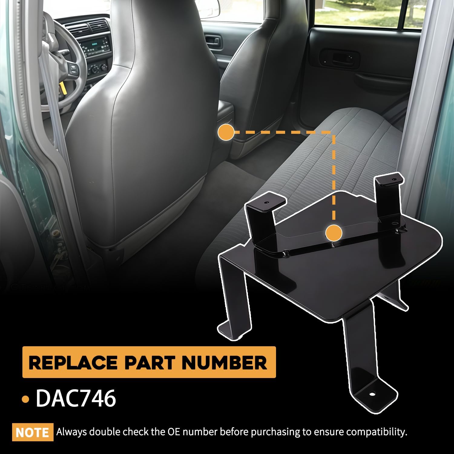 Center Console Support Bracket Compatible with Jeep Cherokee XJ 1997 1998 1999 2000 2001 Replace for DAC746