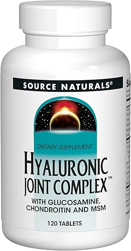 Source Naturals Hialurónico Conjunto Complejo con Glucosamina, Condroitina y MSM Extra Strength - 120 Tabletas