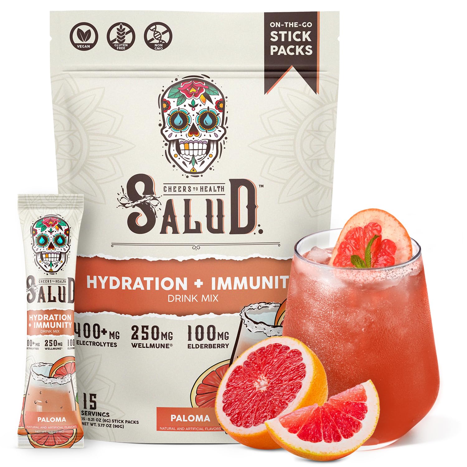 Salud 2-in-1 Hydration + Immunity Drink Mix, Cucumber Lime — Amazon image 11