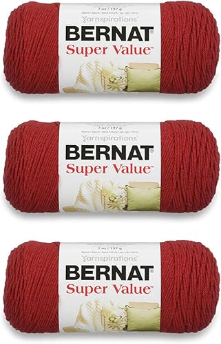 Bernat Hilo Super Valor, paquete de 3, Redwood Heather, 3 unidades