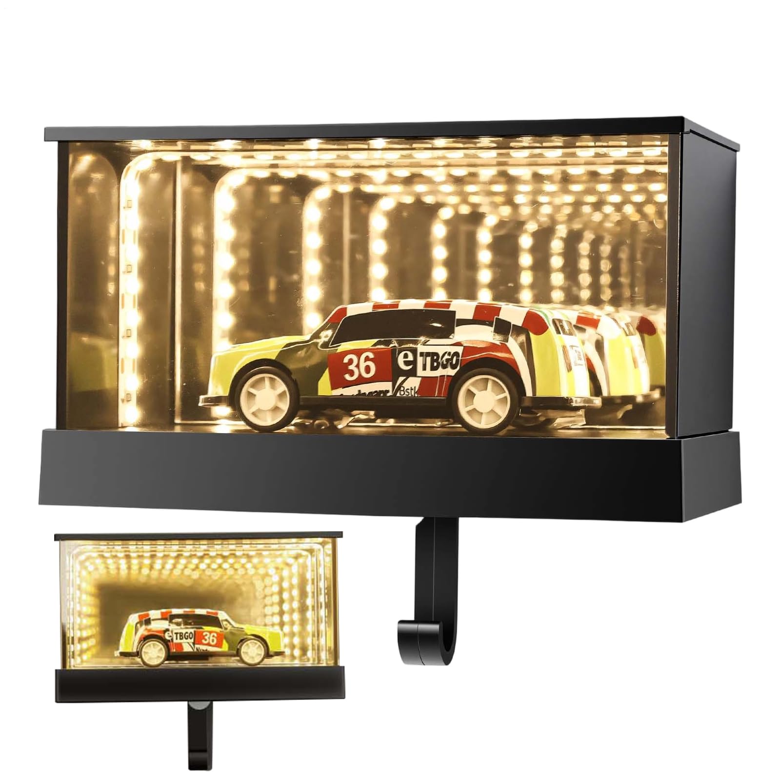 Soporte para llaves de garaje contra pérdidas con colgador de pared LED