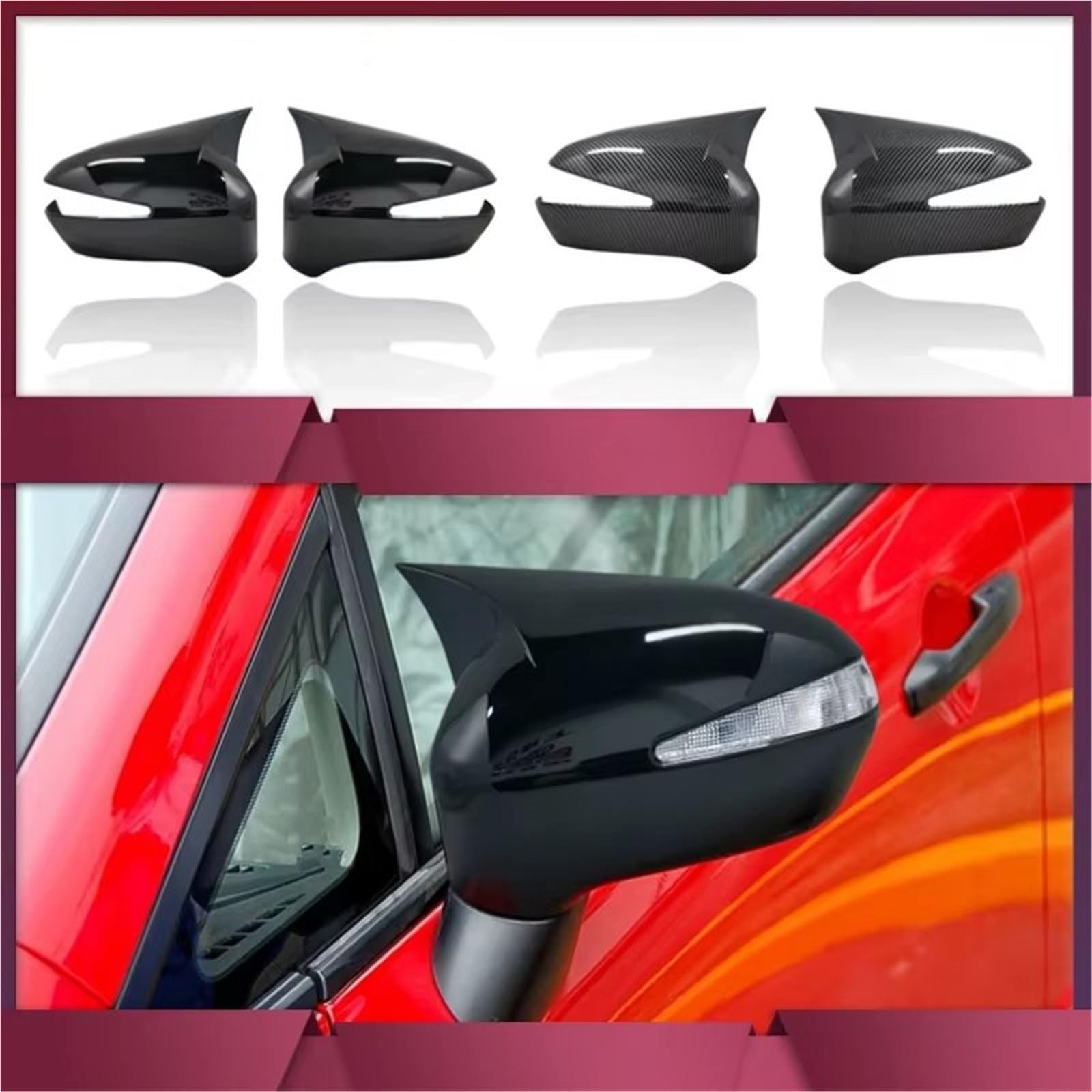 Calotta specchietto auto Compatibile Con Civic FD6 2006 2007 2008 2009 2010 2011 2012 Accessorio Copri Specchietti Custodia Nera Lucida Per Auto Componenti Automobilistici