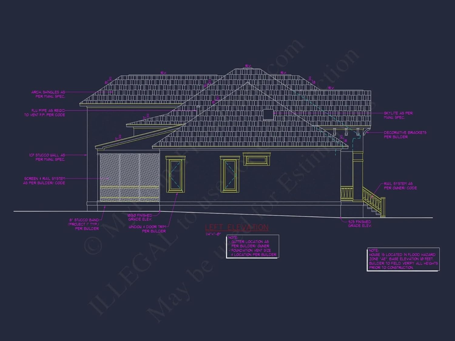 11-1154 HOUSE PLAN - Spacious House Plan with Detailed Floor Plan and CAD Designs