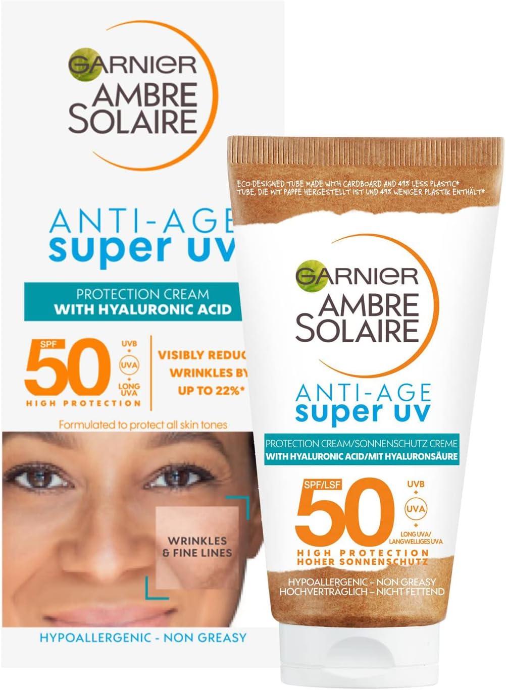 Garnier Ambre Solaire Anti-age, Face Protection Cream SPF50, Super UV, 50ml, 50 ml (Pack of 1) - Image 3