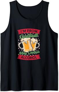 Im From Carlstadt May Contain Alcohol New Jersey Beer Lover Tank Top