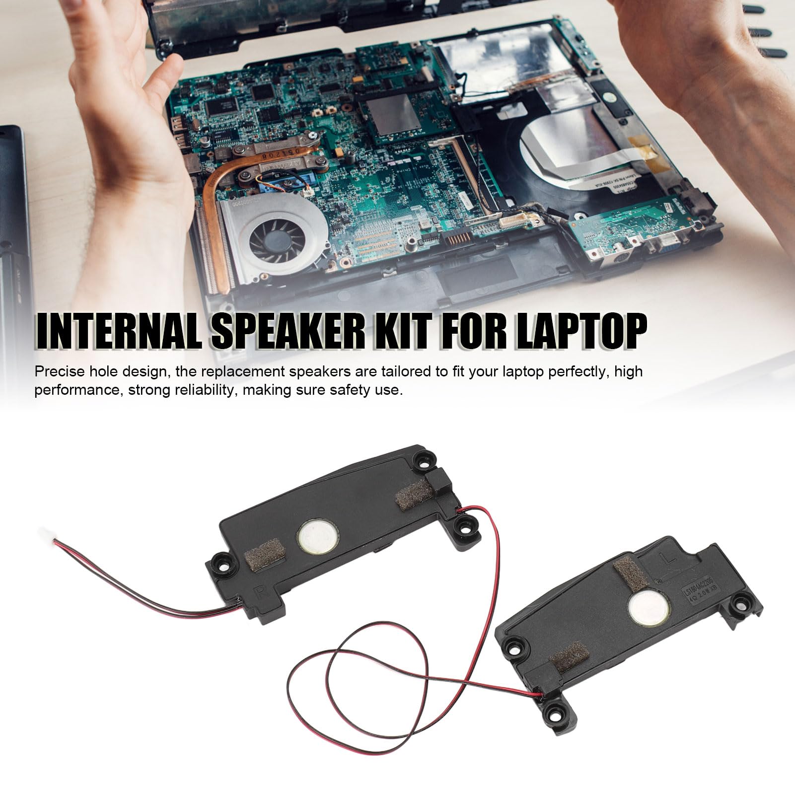 ciciglow Laptop Internal Speaker for T460S T470S, Left Right Built in Speaker Kit, Notebook Internal Speaker Assembly, Replacement, Fit