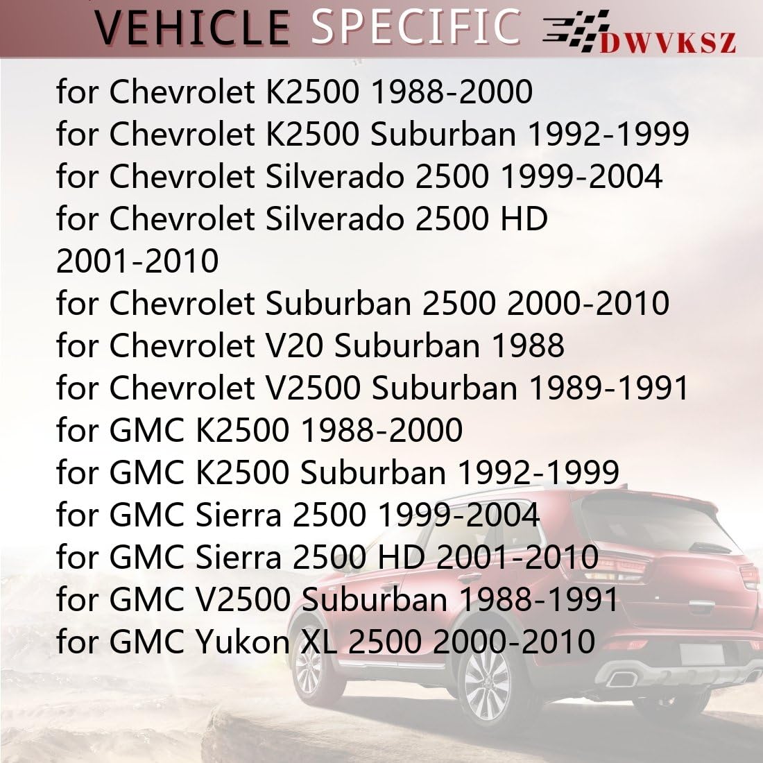 Replace Front Inner Axle Shaft Bearing for GMC K2500 7.4L 4WD 1991 1992 1993 1994 1995 1996 1997 1998 1999 2000, for K2500 Suburban 5.7L 4WD 1992 1993 1994 1995 1996 1997 1998 1999, 2 Pack