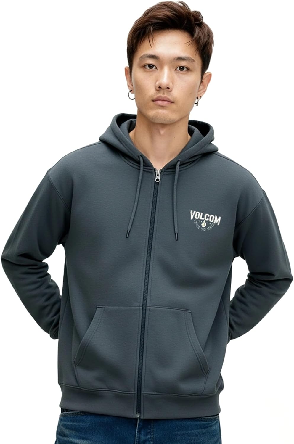 Volcom Men's Airwalk Zip Hoodie –full-zip Sweatshirt