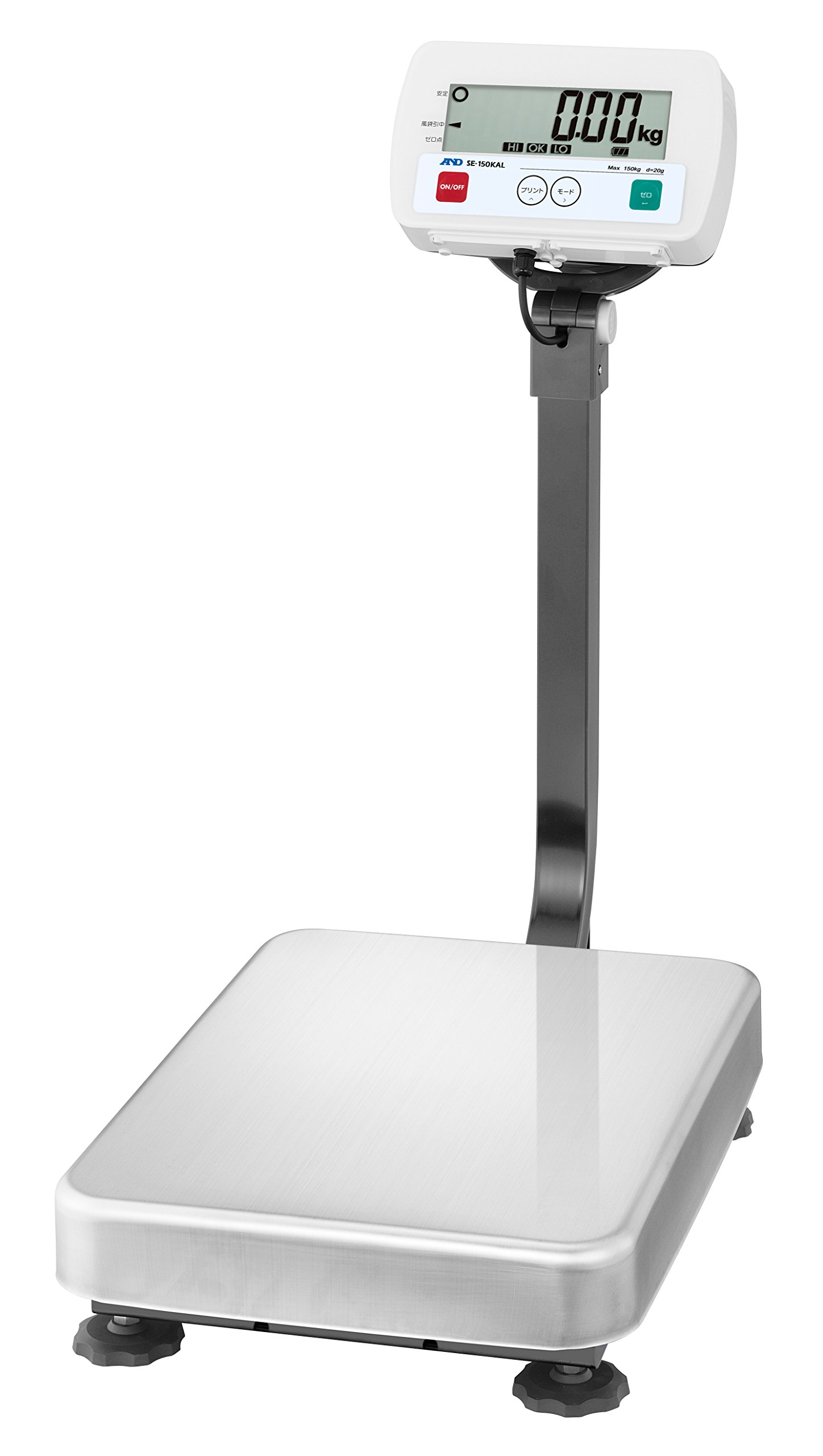 A&D Weighing SE-150KAL 330lb, 0.05lb, Washdown Scale with Large Platform - 2 Year Warranty