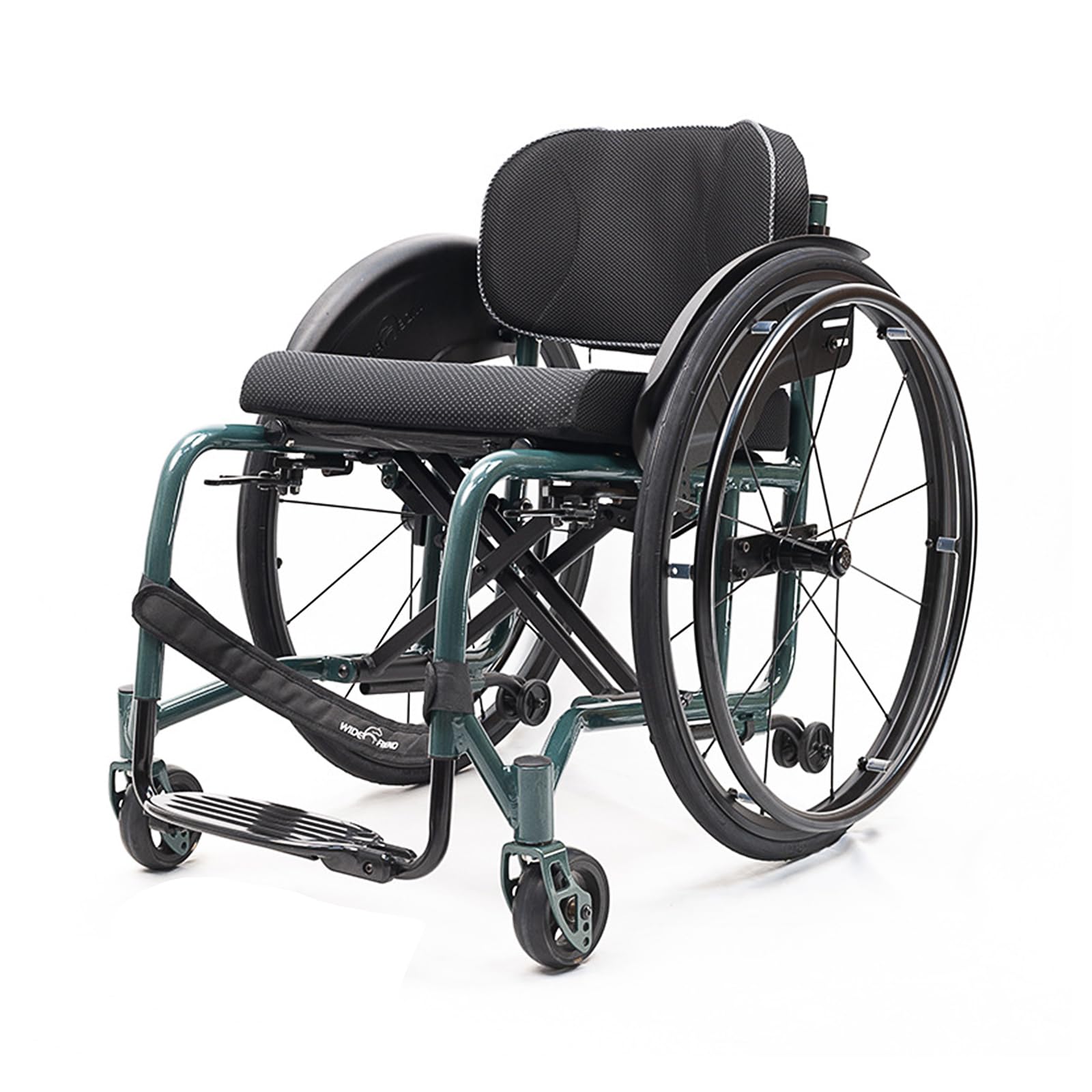 Sedia a Rotelle Pieghevole, Sedie a Rotelle Sportive e per il Tempo Libero per Adulti, Sedia a Rotelle Leggera Pieghevole Semovente