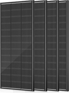1200 Watt Solar Panel, 300W Solar Panel 4 Pack, Upgraded 18BB Solar Cells 24.6% High Efficiency Monocrystalline 12V/24V PV Module for Home Rooftop RV Camper Marine Boat Off Grid System All Black
