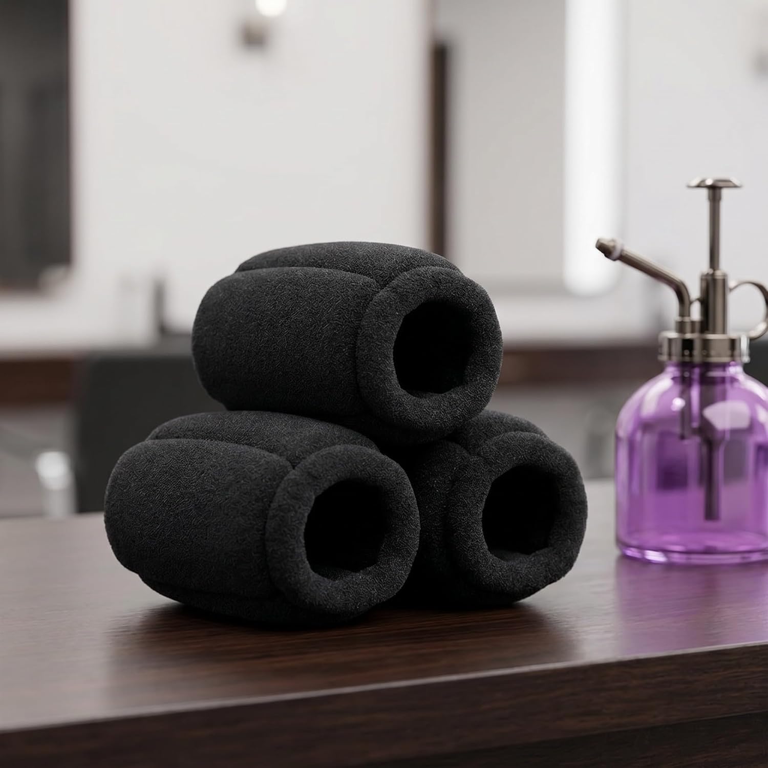 DOITOOL 3pcs Portable Sponge Hair Dryer Diffuser Attachment for Curly Hair Heat Protection Cover with Easy to Clean Material for Salon and Travel Use