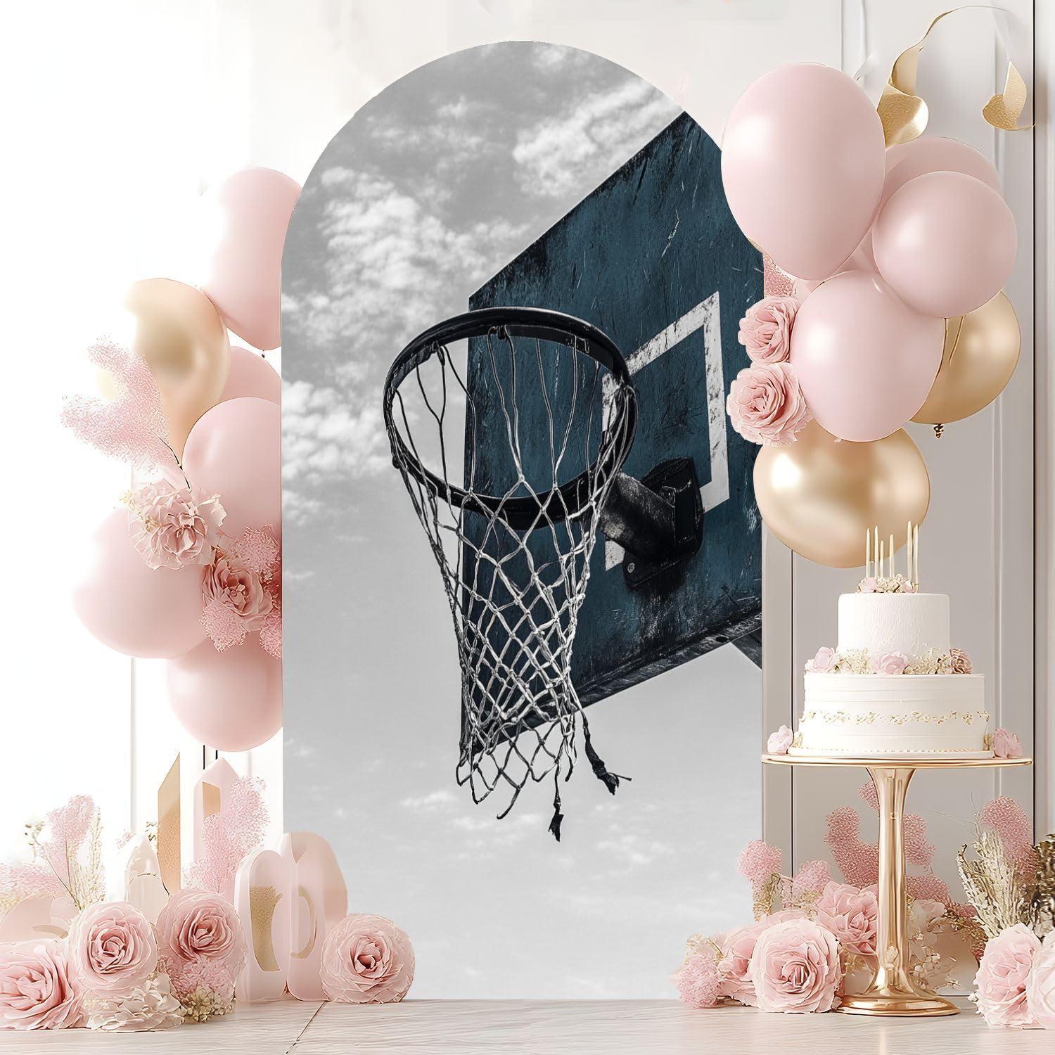 167 Pcs Basketball Birthday Party Decoration Supplies 2 Basketball Theme Tablecloth