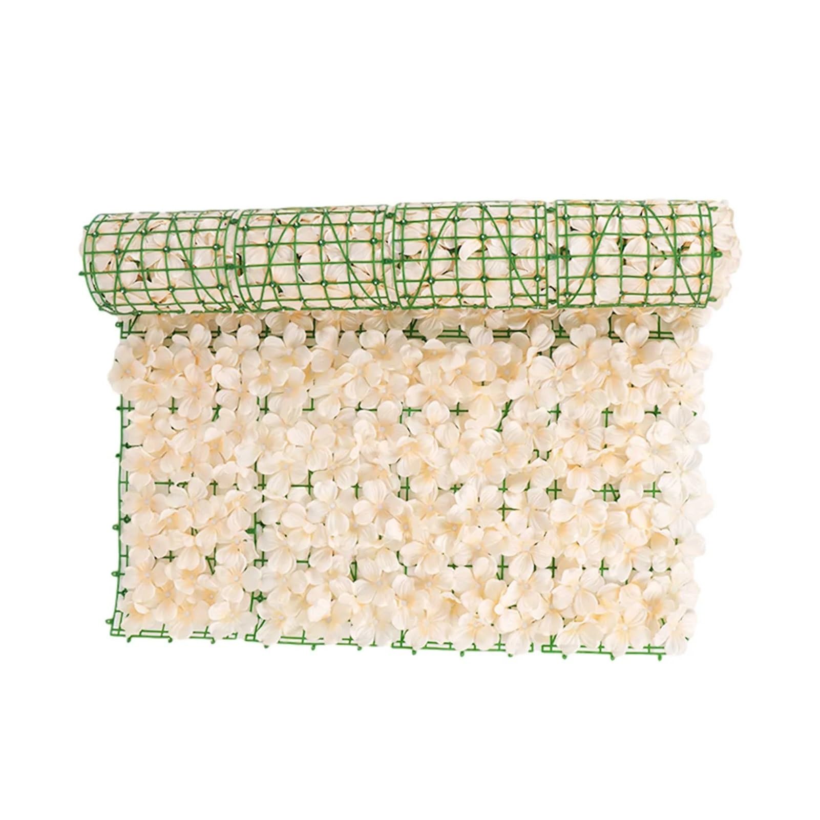 Artificial Ivy Screening Roll Flower Fence Private Balcony Screen Garden Decorative Faux Hedge Privacy(Color 7)