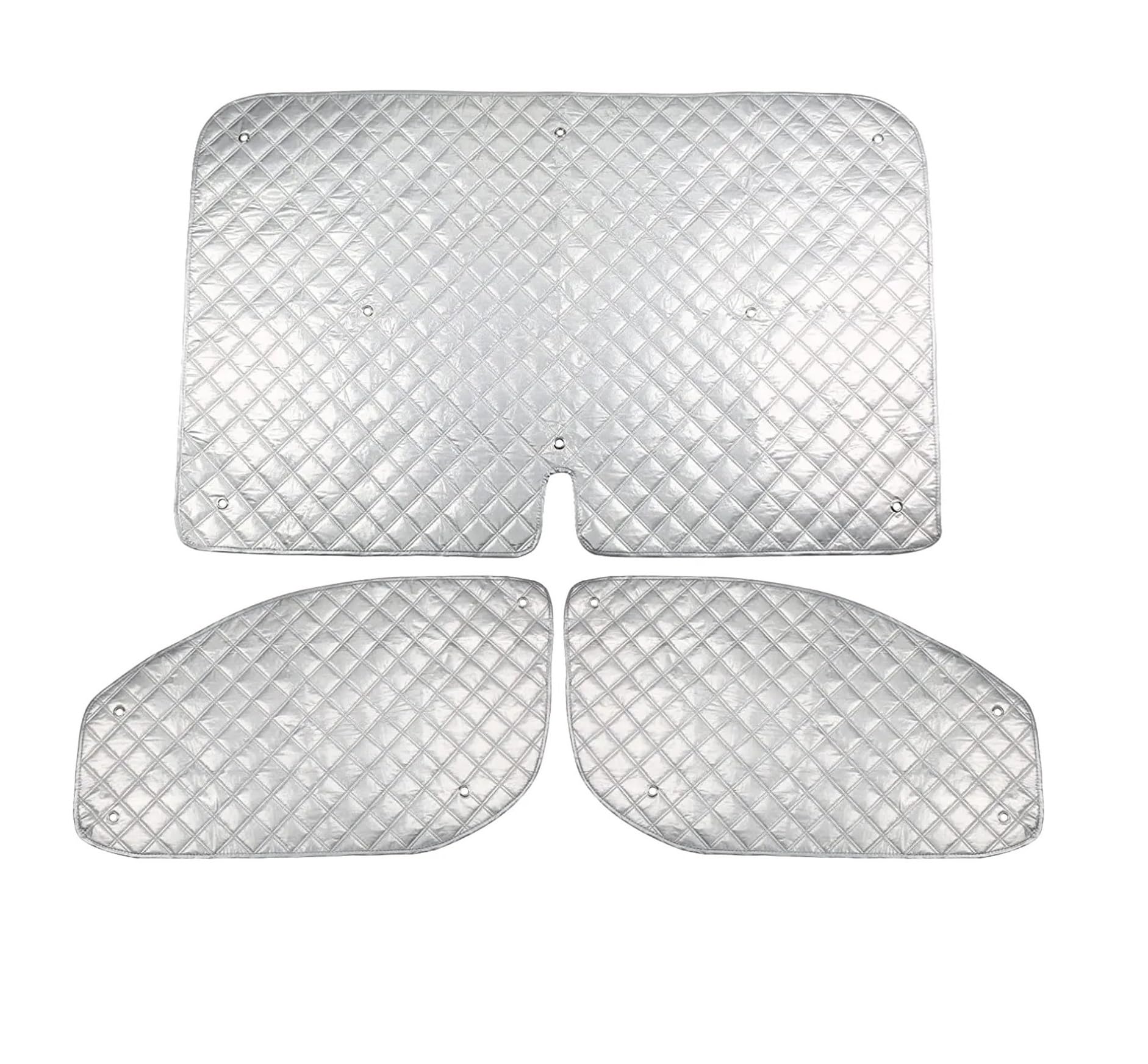 Parasol para Ventana Coche para Ford para Transit para Custom MK8 Juego Parasoles para Automóvil Bloqueador Solar Papel Aluminio con Ventosas - Protección UV