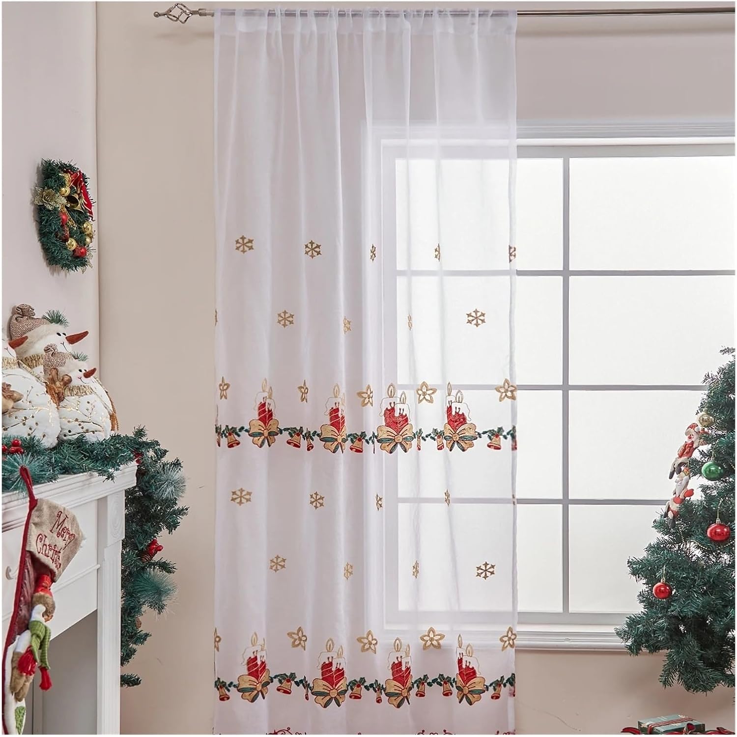 Solid Blackout Curtains for Bedroom Curtains 84 Inch Length for Living Room 1 Panels Set(130x210cm)