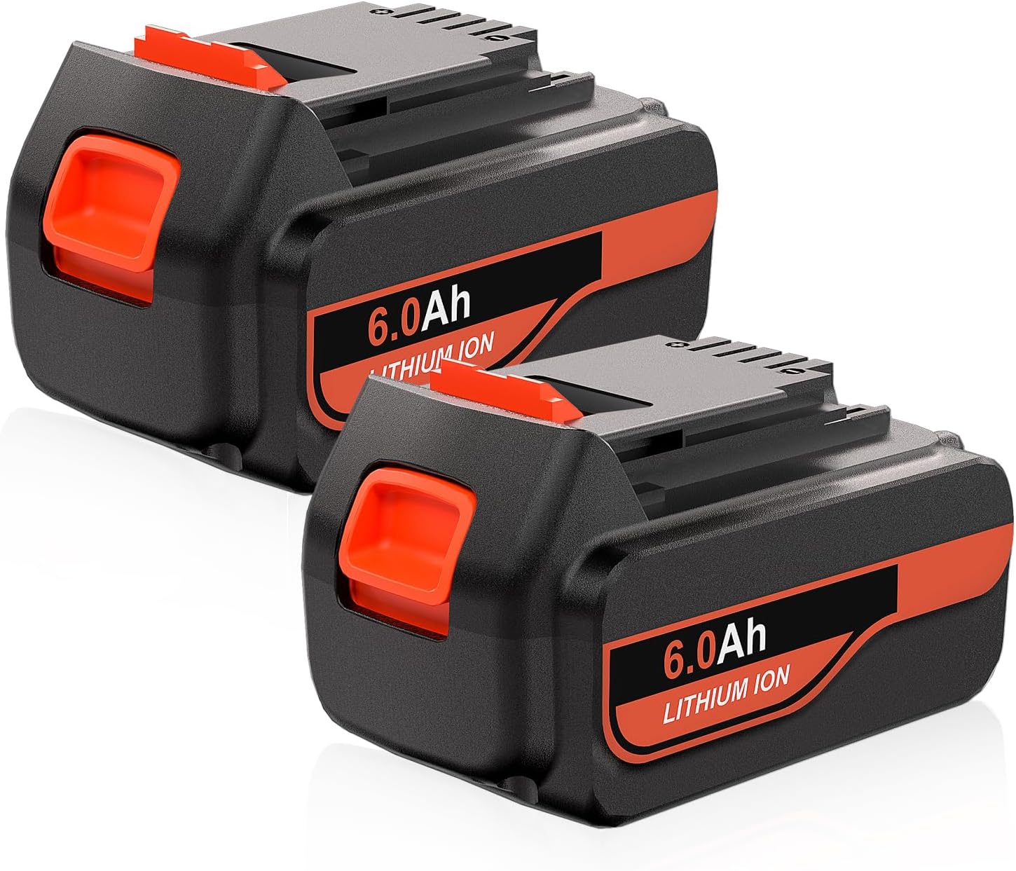 【Real Capacity】2Packs 6.0Ah Replacement for Black and Decker 20v Max Lithium Battery LBX20 LB20 LBXR20 LBXR2020 LB2X4020 LB2X4020 LST220, Compatible with Black Decker 20v Chargers and Cordless Tools