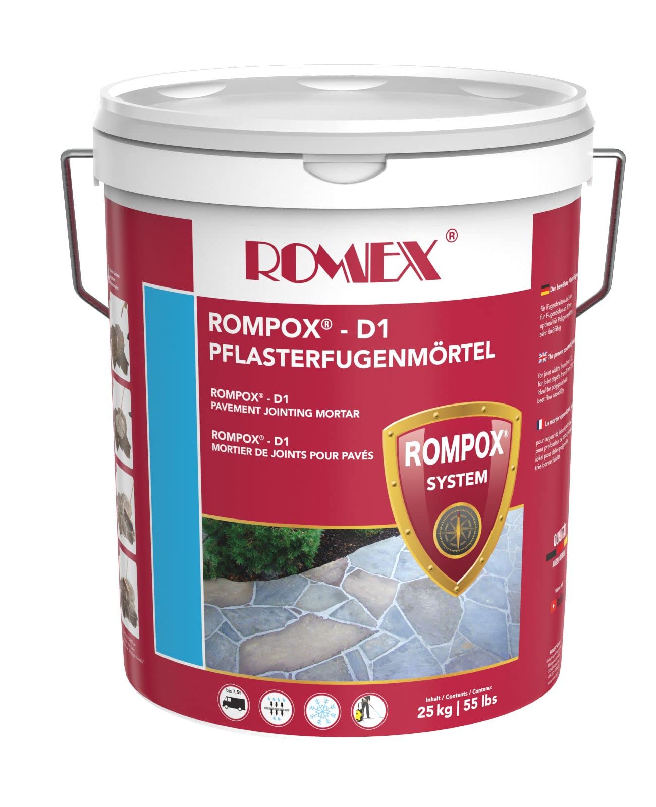 Romex - Rompox D1-25kg - 2 Part Epoxy Resin - Jointing Compound - UK (Neutral)