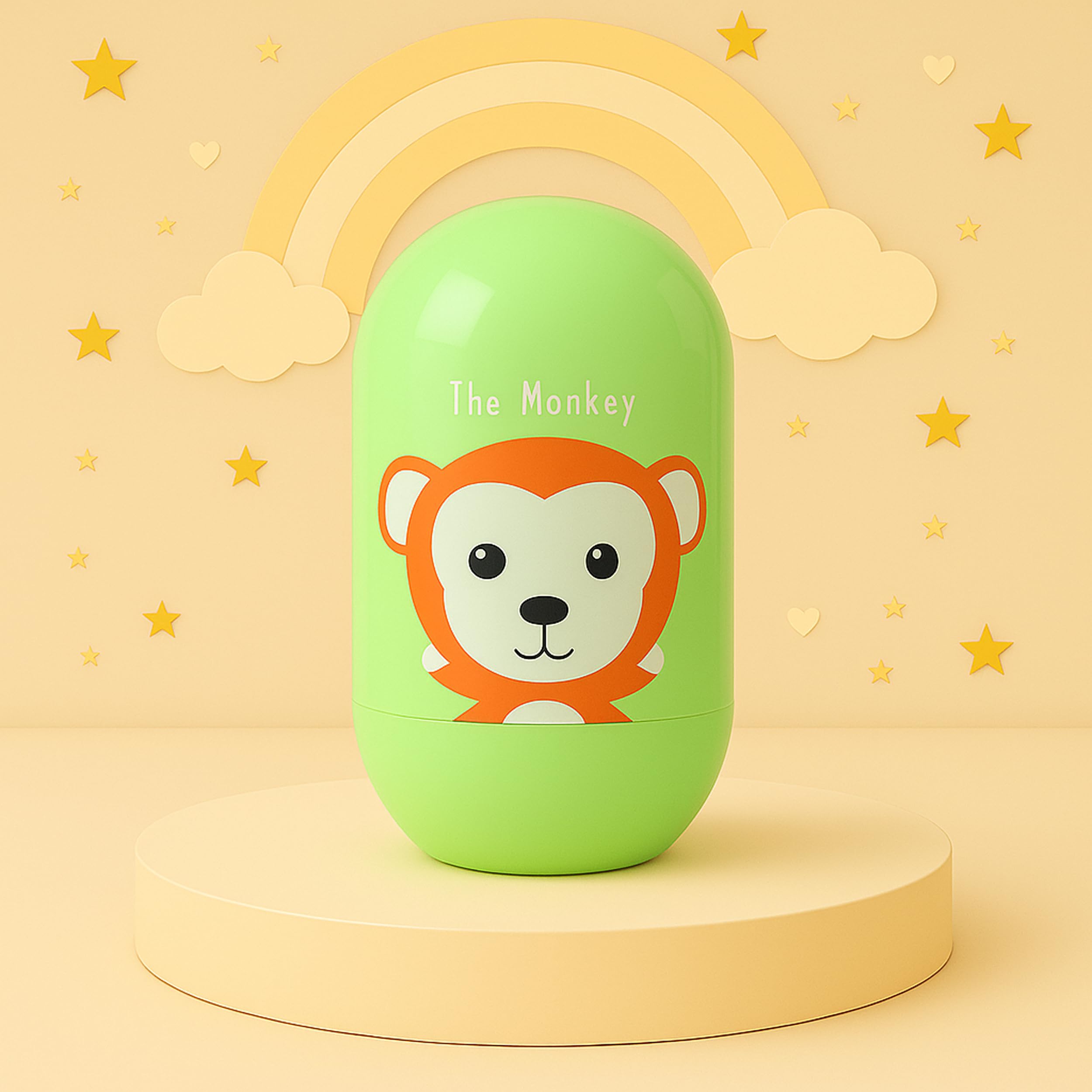 The Cheeky Kidzz Baby Grooming Essential Nail Manicure Pedicure Cutter Safety Kit 4 IN 1 Combo With Cute Printed Portable Travel Protective Case For Toddlers/Infants/New Borns(0 Months+)(GREEN MONKEY)-picture-11