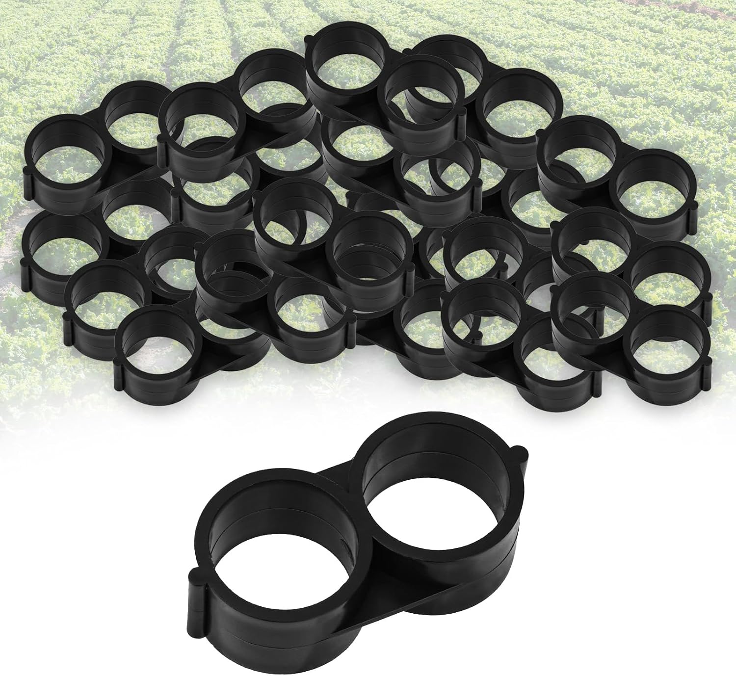 Tinoaly 20 Pack 1/2 Inch Drip Irrigation End Closures, for 1/2" Irrigation Tubing 17mm 0.600" ID Drip Line Plugs Fittings End Cap Connectors Parts for Garden, Lawn, Patio & Sprinkler Systems
