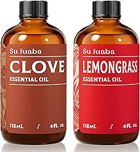 SU JUABA Clove Essential Oil and Lemongrass Essential Oil - 4 Fl Oz