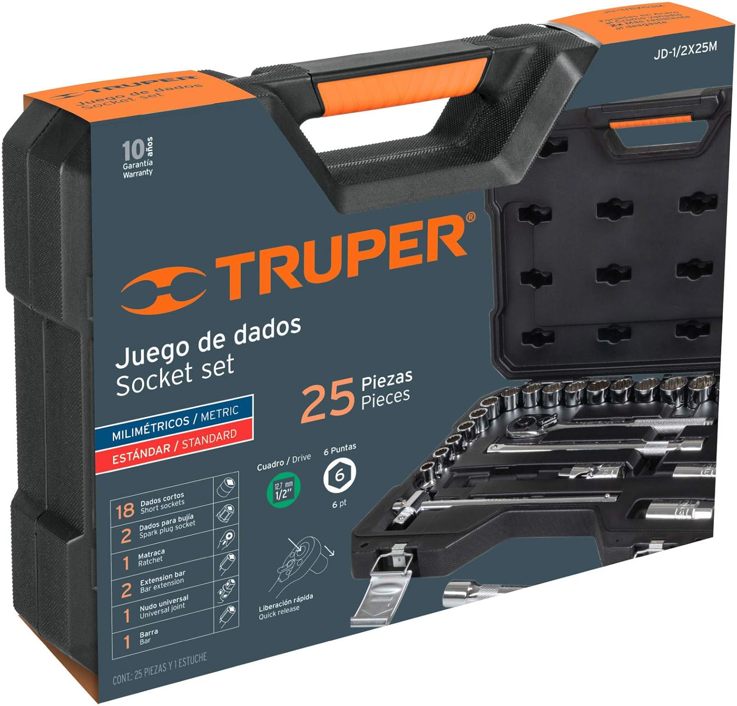 Box Thickness Gauges 1/2 ", 25 pieces, millimetric