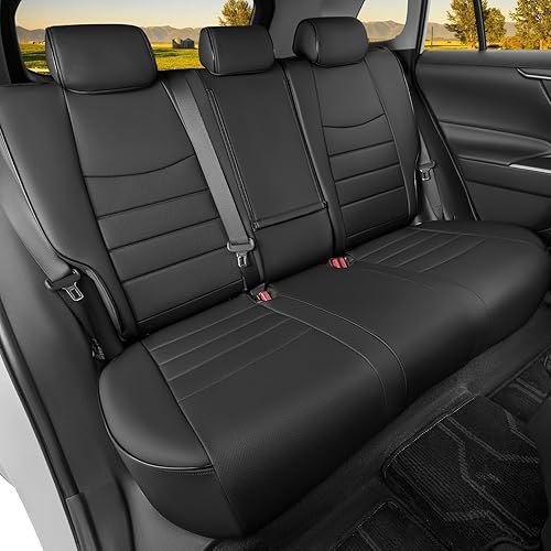 Miniatura 2 de HKZ Juego de fundas de asiento de automóvil para Toyota RAV4 2019 2020 2021 2022 2023 2024 2025 modelo de gasolina LE, XLE, XLE Premium, Limited,